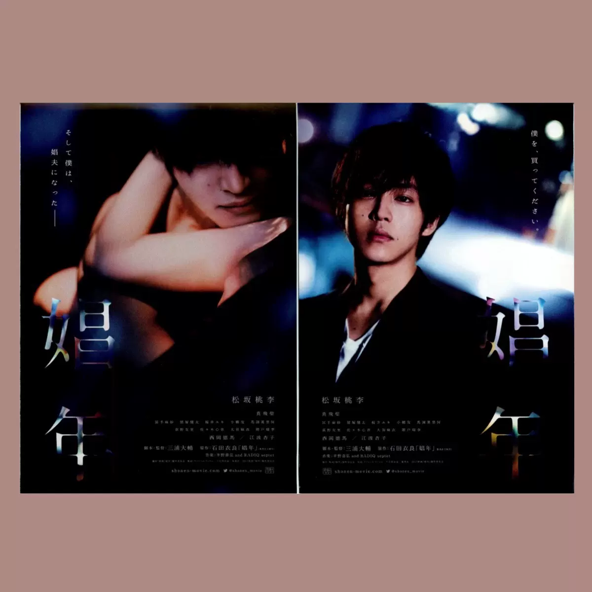 平成映画馆 娼年松坂桃李翻页电影海报周边收藏寝室内装饰画