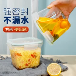 Glass Sealed Jar, Food-Grade Bottle, Pickle Leak-Proof Jar, Pickle Small Storage Jar, Grain Preservation Storage Box