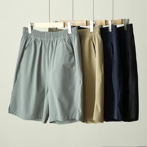 
Off-season special lightweight and breathable men's nylon woven shorts solid color casual mid-length pants summer men's wear