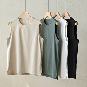 Class A UPF40+ Men's Quick-drying Vest Sweat-absorbing and Breathable Original yarn Sunscreen Round Neck Sleeveless T Summer Men's Clothing