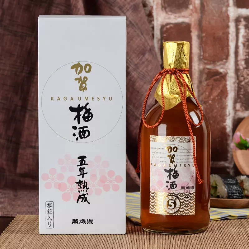 日本原裝進口梅酒萬歲樂加賀梅酒禮盒五年熟成梅酒720ML-Taobao