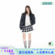 JAC FLEURANT 24 Autumn and Winter Women's Irregular Plaid Spliced ​​Pleated Short Skirt Yintai Department Store 301403