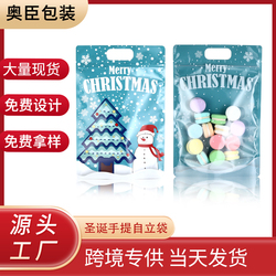 Vánoční Plastová Taška Štědrovečerní Vánoční Dárková Taška Apple Dárkové Balení Tote Bag Dárková Taška Snowflake