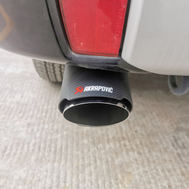 Imported Mitsubishi Pajero V73 tail throat V93 exhaust pipes V87 modified V97 carbon fiber car decoration accessories
