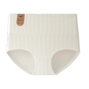 Underwear for women, pure cotton high-waisted belly-controlling 7A grade antibacterial cotton crotch large size autumn and winter briefs 2024 new shorts