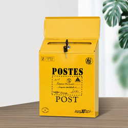 Creative Outdoor Retro Mailbox Wall-Mounted New Letter Box with Lock for Express Delivery, Letters, Magazines, Newspapers, and Document Storage