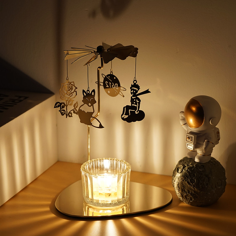 星の王子さま 回転キャンドルホルダー - ヨーロピアンスタイルの