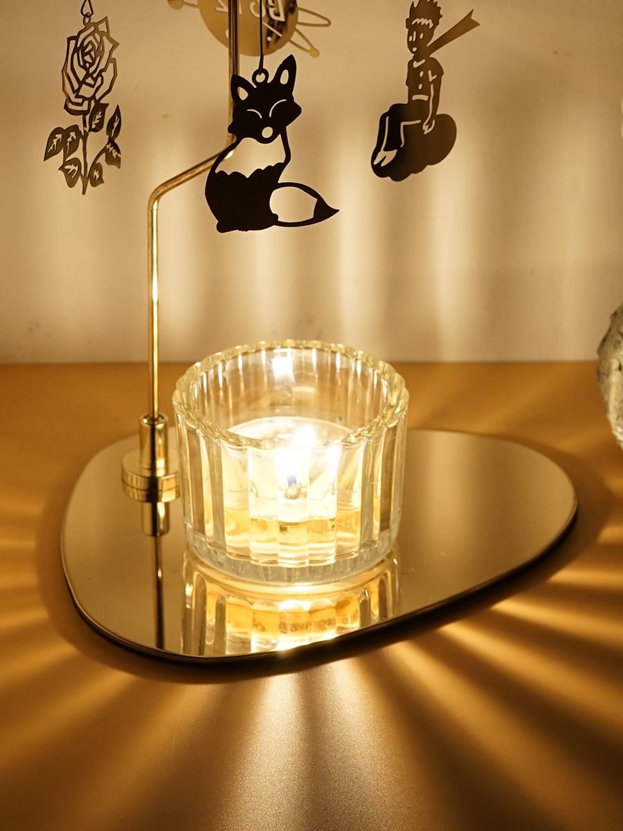 ☆キャンドル☆様✩.*˚ 星の王子さま 回転キャンドルホルダー - ヨーロピアンスタイルの