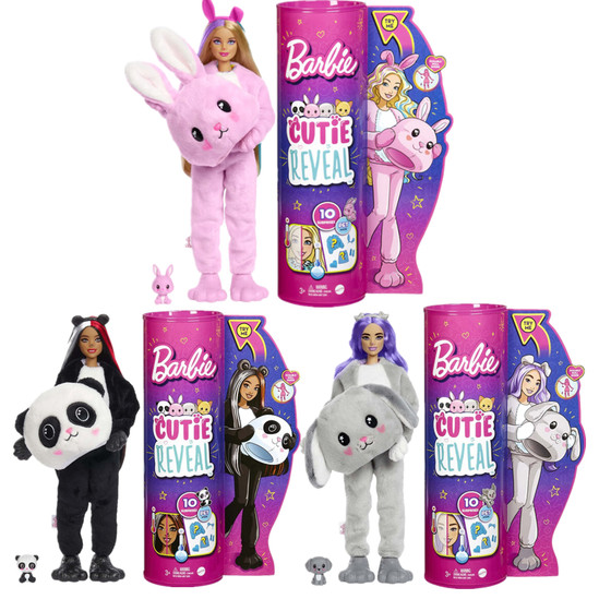 Barbie Barbie Fashion Meng Pet Rabbit Surprise Change the Blind Box Girl Passing Family Toys HHG18