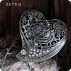 Russian handicraft retro tin jewelry box european tinware heart-shaped jewelry box pierced ring earrings