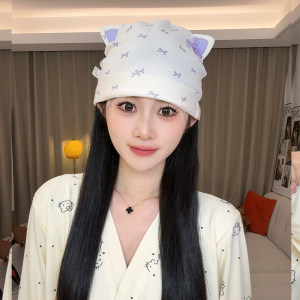 
Spring and summer single-layer pure cotton confinement cap, lightweight, breathable and non-sweatable, confinement headband for pregnant women, postpartum windproof cap and scarf