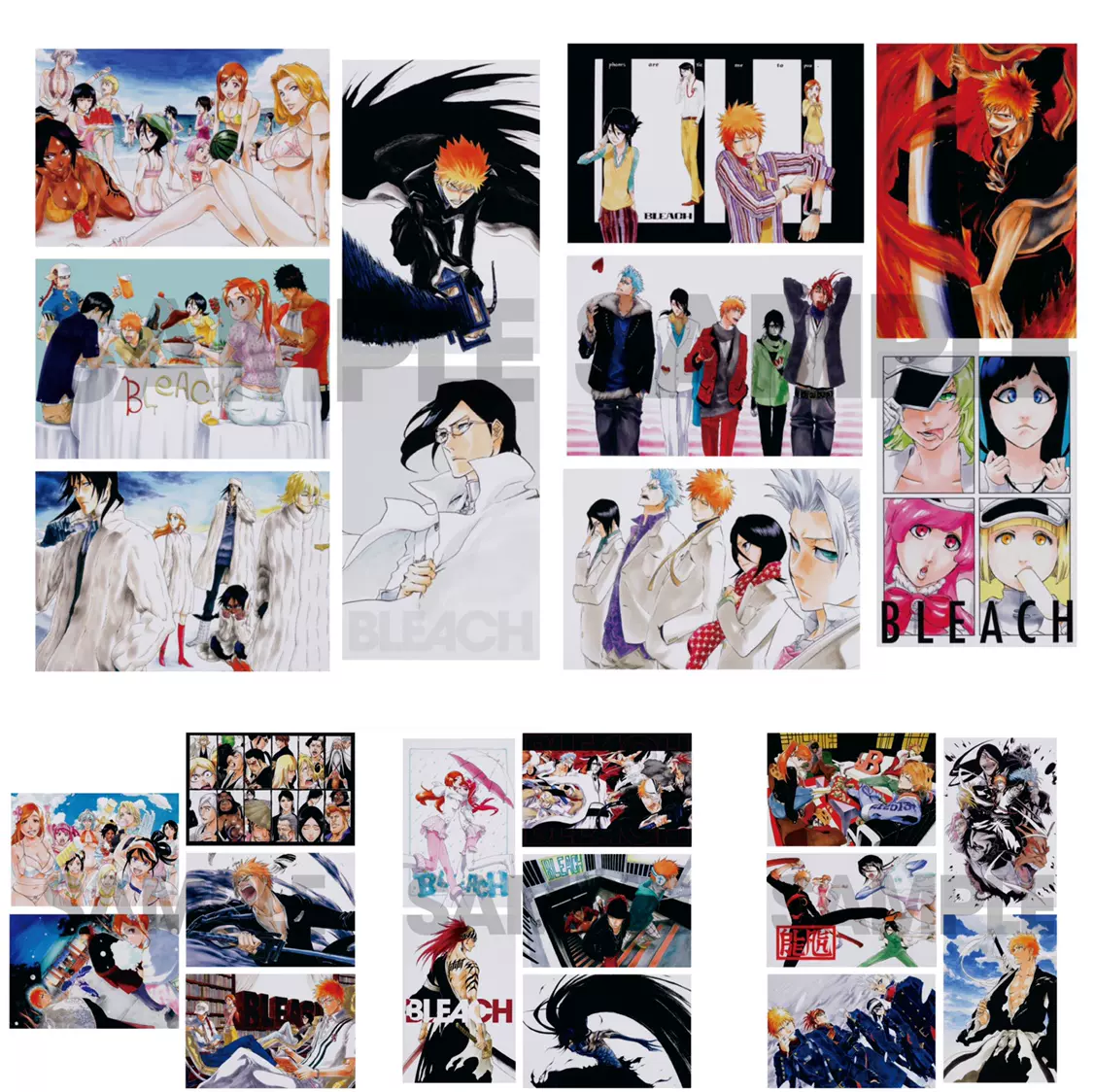 死神bleach 20周年原画展周边第5弹明信片set 包国际运费-Taobao