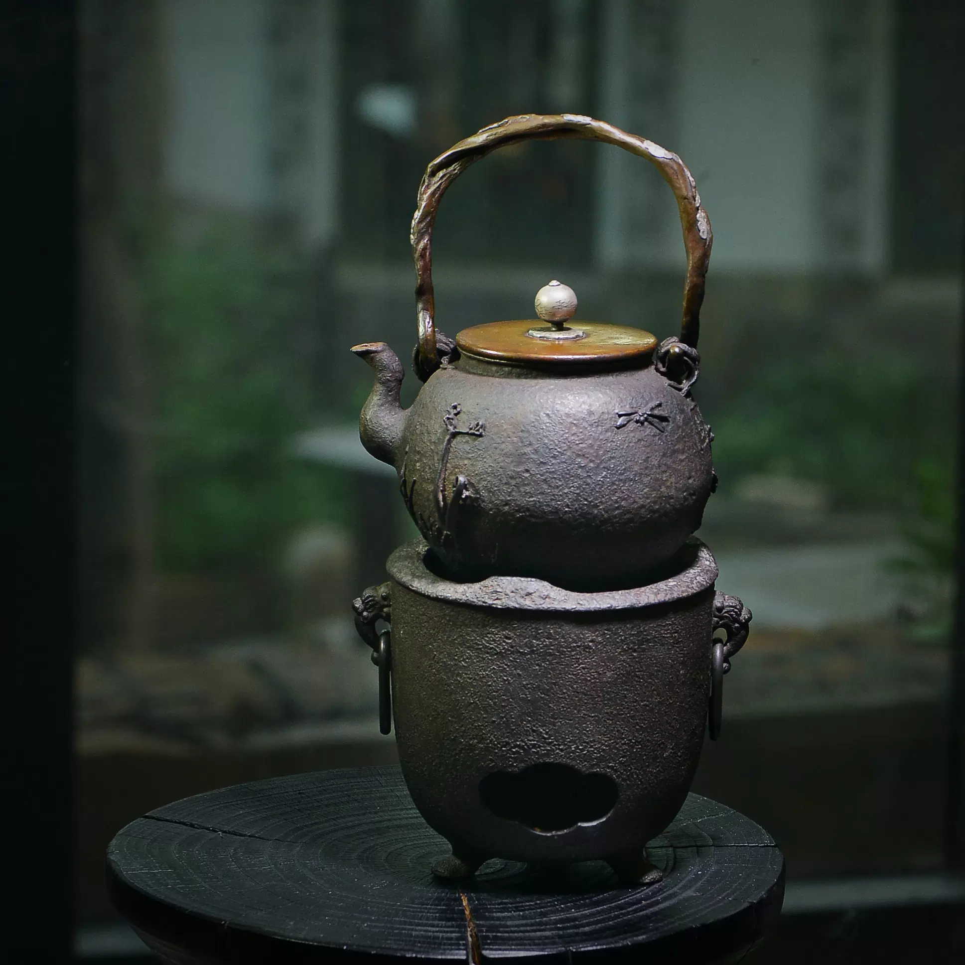 波多野正典　炭化銀彩壺　25cm 波多野正典炭化銀彩壺25cm