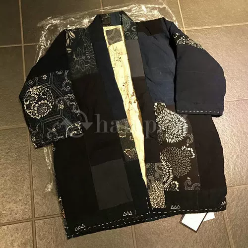 SOLD] VISVIM ICT SANJURO KIMONO DOWN KOFU 拼接羽绒道袍-Taobao