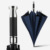 Internet celebrity hot style [vinyl bright silver handle] navy blue - 120cm under the umbrella 