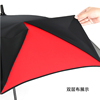 Oversized long handle straight umbrella strong rain umbrella black glue automatic parasol large oversized double double windproof umbrella male