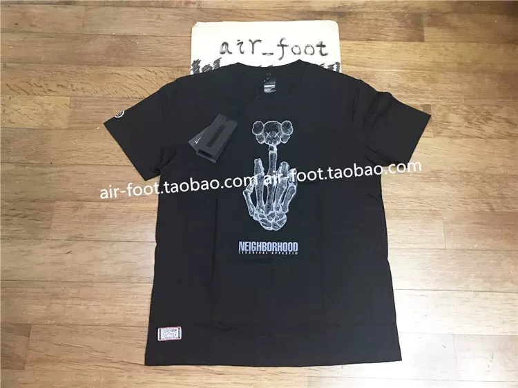 kaws original fake x Neighborhood 4th手全棉teeT恤衫nbhd短袖-Taobao