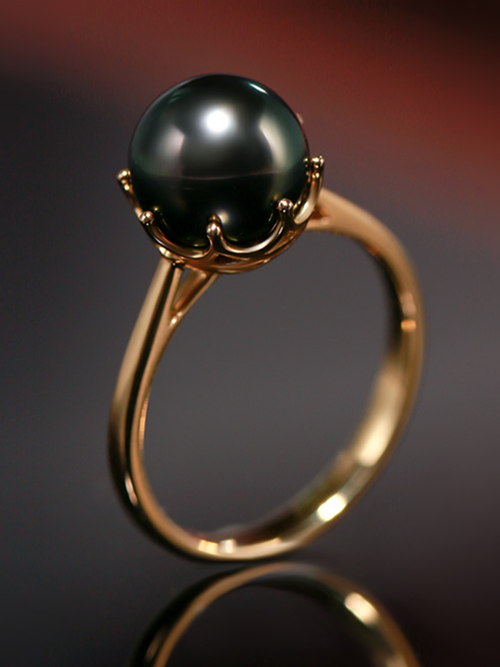 海蒂 大溪地黑珍珠戒指