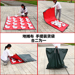 Foldable Market Stall Cloth, Dual-Purpose Multifunctional Portable Waterproof Stall Cloth Storage Organizer