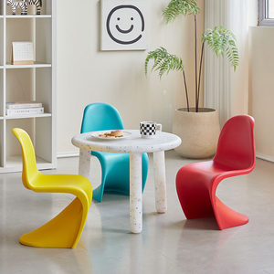 
Plastic small stool low stool household Nordic shoe replacement stool children's backrest chair bathroom kindergarten stackable tea table stool