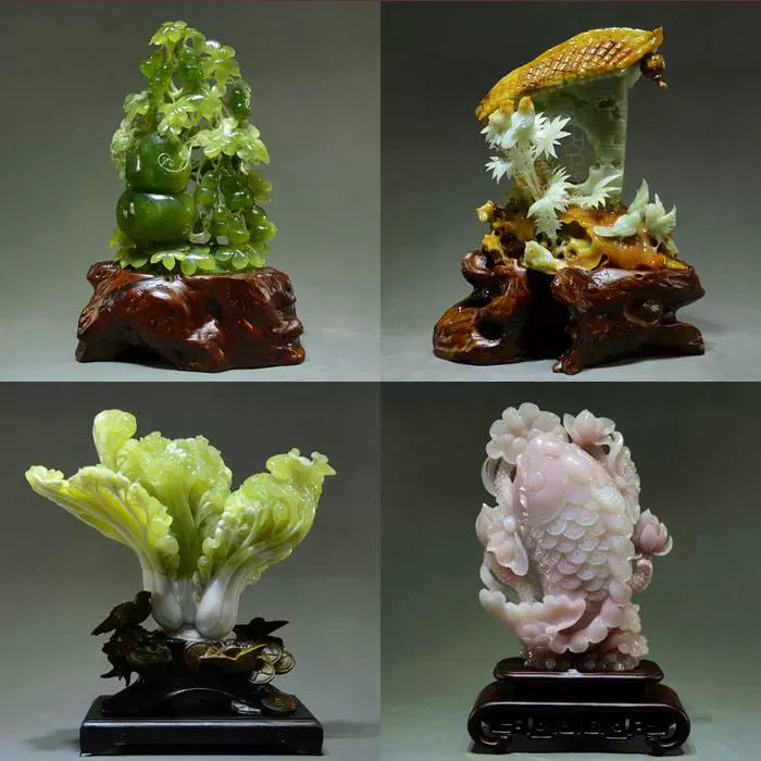 天然玉石摆件玉器精雕全手工老坑玉料工艺品直播专用付款