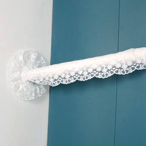 
Air conditioning cover pipe cover dustproof decorative fabric beautiful hanging vertical pipe cover ugly white butterfly flowers
