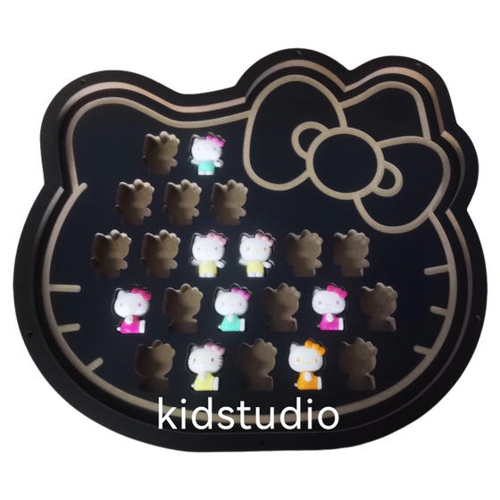
Hello kitty cute summer rainbow candy series dust-proof storage box display board