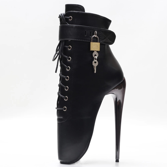 Bittermoonheels バレエブーツ - 18cm 超ハイヒール - エナメルレザー