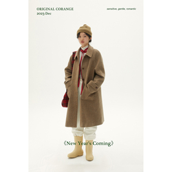 /corange/'fashion Office' Zhou Zheng Recommends The Classic Raglan Sleeve A-line Coat.
