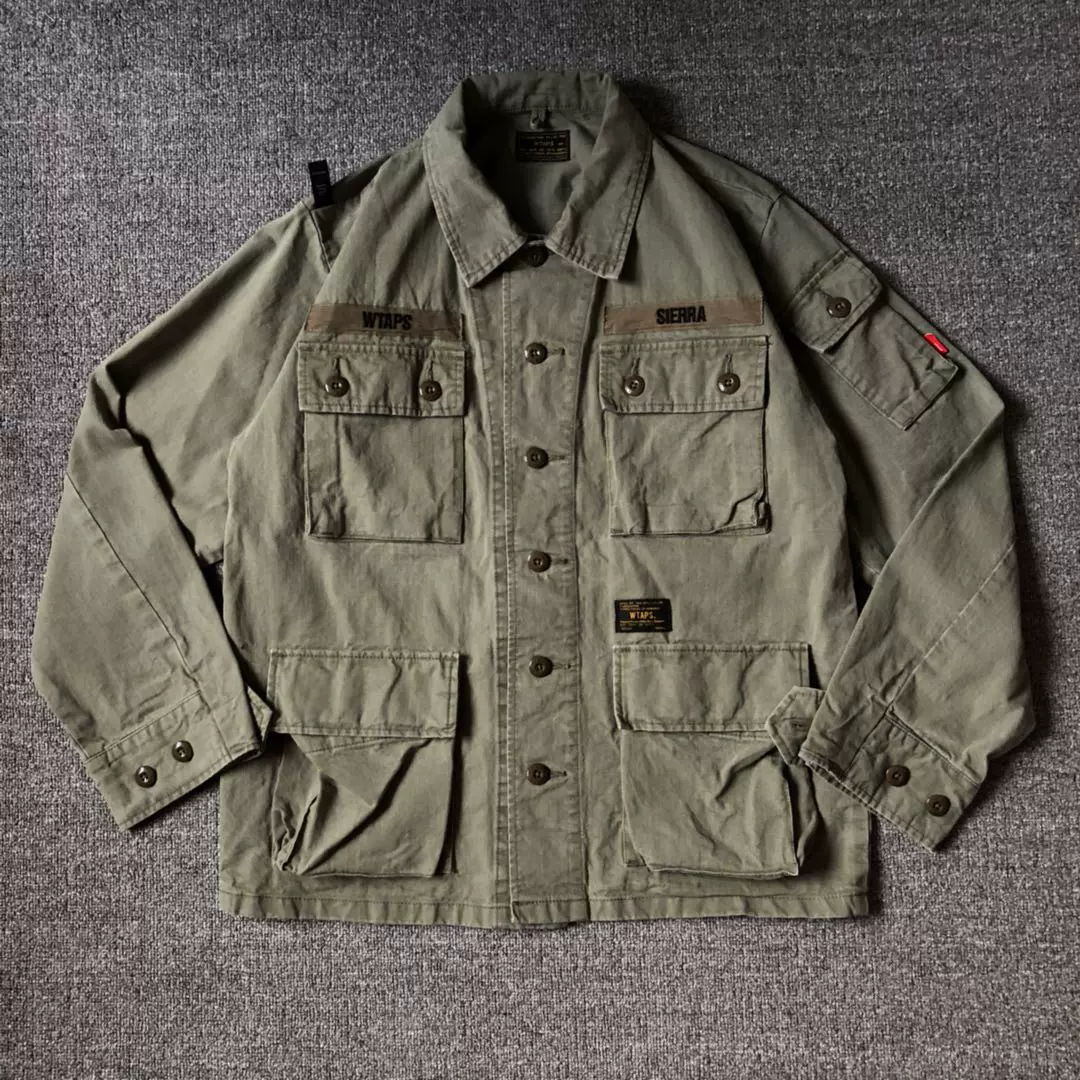 售出】WTAPS 17SS JUNGLE LS SHIRT.COTTON.CHINO 四袋夹克-Taobao