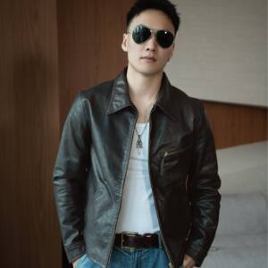 
Uncle Te 1930RRL Tom Cruise's same style cowhide retro leather jacket genuine leather spring and autumn jacket men's clothing