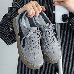 Men's shoes trendy shoes 2024 German training shoes boys canvas shoes men couple versatile sports board shoes trendy Angora red
