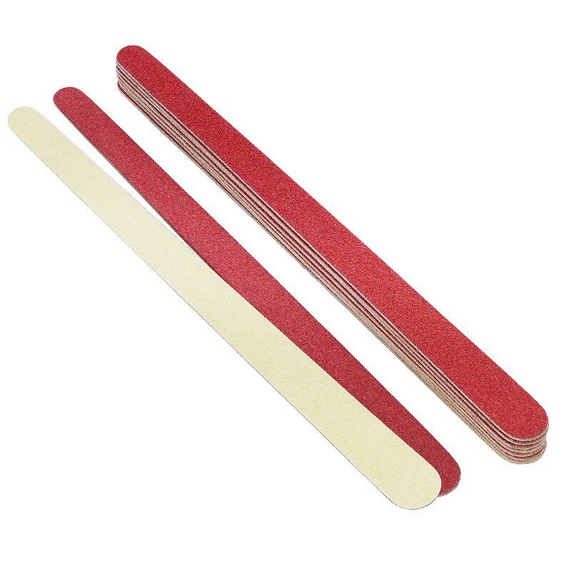 독일 수입 ZWILLING 연마 스트립 네일 파일 매니큐어용, 특수 에머리 연마 스트립 파일 레드 10개 -