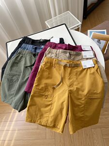 
Mustang~Summer men's outdoor elastic anti-wrinkle quick-drying breathable sports work shorts five-quarter pants super