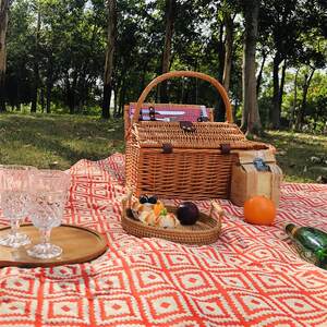 
French style camping picnic cloth waterproof and moisture-proof mat picnic mat beach cushion for photo taking