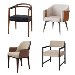 Italian-Style Light Luxury Solid Wood Dining Chair, Modern Minimalist Meeting Chair for Milk Tea Shops, Coffee Shops, Beauty Salons, and Mezzanine Meeting Chairs