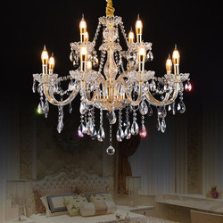 Crystal Chandelier for Living Room, Dining Room, Bedroom, Shop, Led Candle K9 Crystal Lamp, European Style, Simple Modern Lighting, Light Luxury