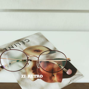 
ZIRETRO customized model ~ retro oval frame ~ fashionable field design myopia glasses / available lens heights
