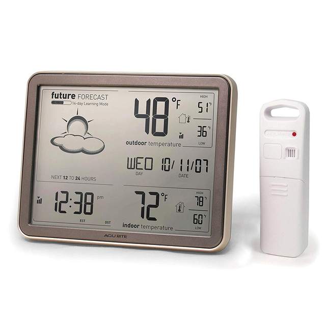 AcuRite 02081M Wireless Weather Station Weather Forecast Indoor Outdoor Temperature Hygrometer

