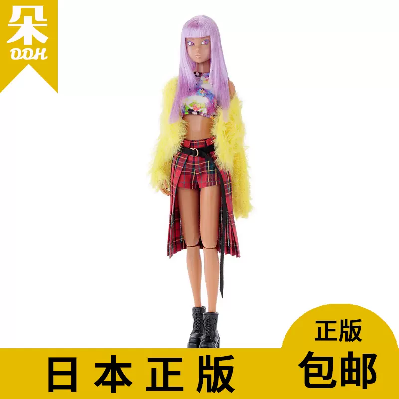 朵朵家桃子娃娃momoko CCS 23AN朋克风geek 日烧肌嘟嘟嘴可动人偶-Taobao