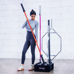 Barbell Rack, Olympic Bar Storage, Barbell Plate Weightlifting Large Hole Bar Insert, Personal Training Strength Area for Storing Fitness Equipment