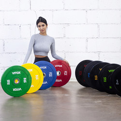 Colored Barbell Plates, Full Rubber Barbell Plates, Drop-Resistant Barbell Plates, Competition Barbell Plates, Bench Press, Squat, Deadlift Training Plates