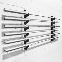 Wall-Mounted Barbell Rack, Storage Rack for Barbells, Rack for Storing Six or Ten Barbells, Gym Accessory Barbell Rack