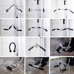 Triceps Pull Rope Seated Rowing Low Pull High Push Big Bird Pull Handle Fitness Equipment Pull Bar
