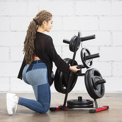 Barbell Rack Upright Weight Plate Rack Home Fitness Weightlifting Barbell Storage Rack for Storing Equipment