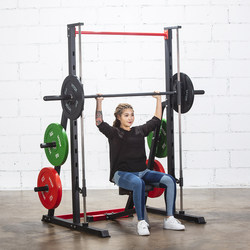 Home-Use Smith Machine Frame Squat Rack Bench Press Deadlift Fitness Equipment Barbell Rack Comprehensive Strength Training Device