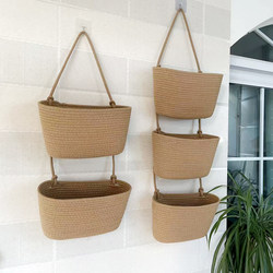 Wall-Mounted Storage Bag Behind the Door, Wall-Mounted Storage Bag, Hanging Storage Basket, Wall-Mounted Dormitory Hanging Basket