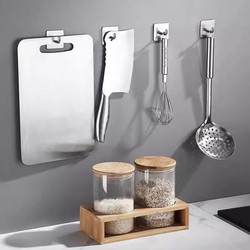 Stainless steel strong adhesive kitchen wall load bearing wall hanging