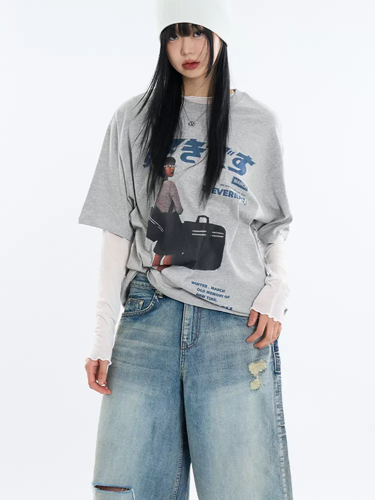 【Raucohouse】1897 Paris track jersey 韩国代购Raucohouse 1897 Paris track jersey 翻领亮面运动衣T恤