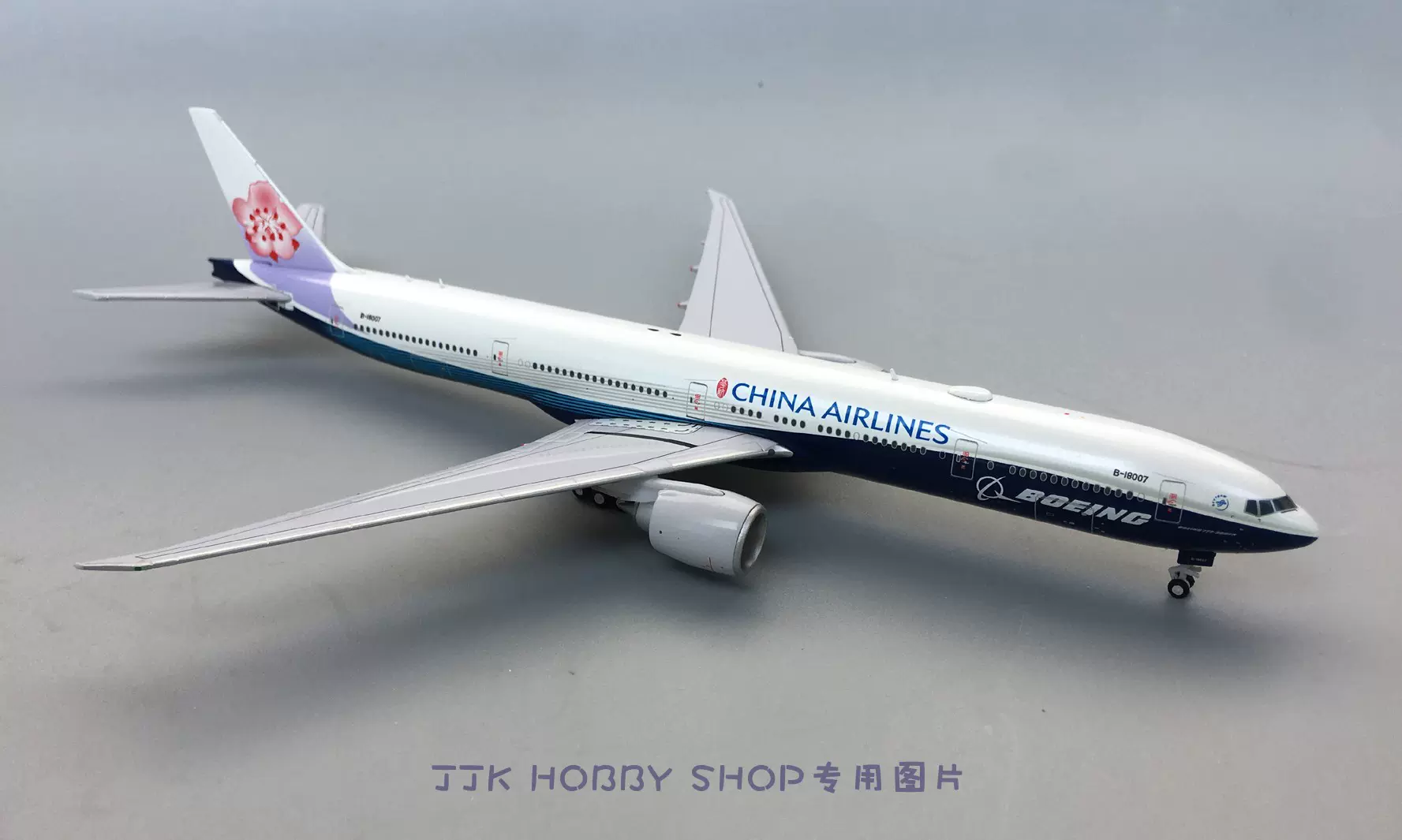 JC 1/400 EW477W006 中华航空波音777-300ER B-18007 小蓝鲸-Taobao